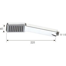 Ручной душ Remer 317SQX Хром