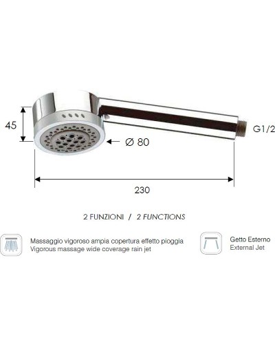 Ручной душ Remer 321HGX Хром