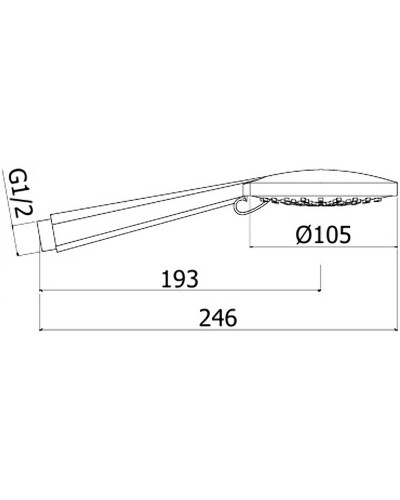 Ручной душ Paffoni Brio ZDOC104CR Хром