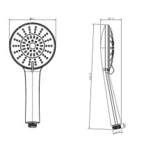 Ручной душ Koller Pool Round SH0530 Хром