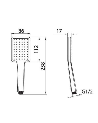 Ручной душ Iddis Slide SLI1F0Gi18 Графит