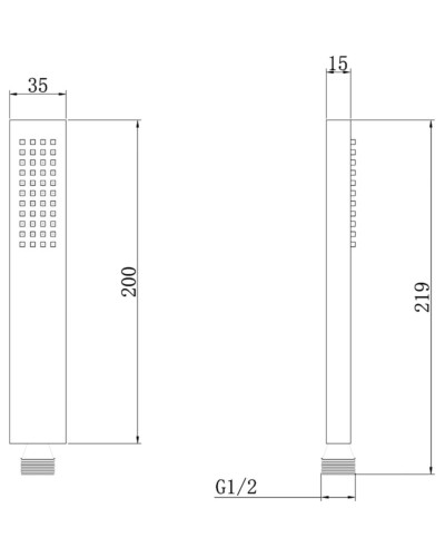 Ручной душ Abber AF0050 Хром