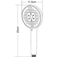 Ручной душ Orange S13HSb Черный матовый