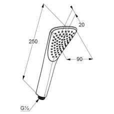 Душевая лейка Kludi Fizz 1S 6760039-00