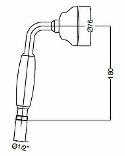 Ручной душ Cezares Czr CZR-U-D1FC-03/24-Bi Золото
