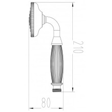 Душевая лейка Milacio MC.006.BR