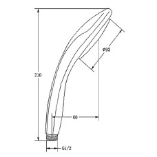 Ручной душ Frap F08-31 Хром Белый