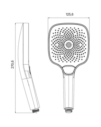 Ручной душ Iddis SpaHome SPA3FSBi18 Черный