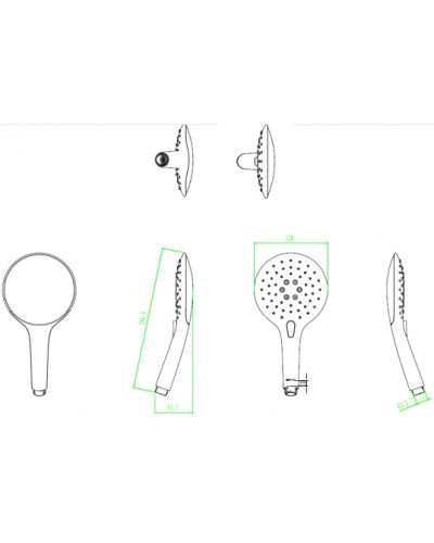 Душевая лейка Bravat Fresh P70142CP-RUS