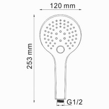 Ручной душ WasserKRAFT A061 Хром