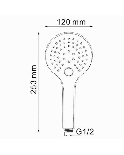 Ручной душ WasserKRAFT A061 Хром
