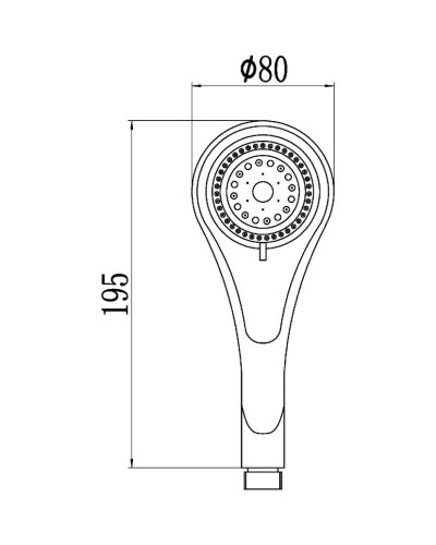 Душевая лейка 80 мм Savol S-0P1064