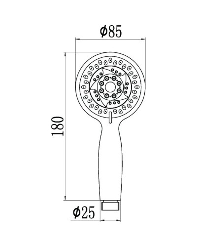 Душевая лейка 85 мм Savol S-0P1060