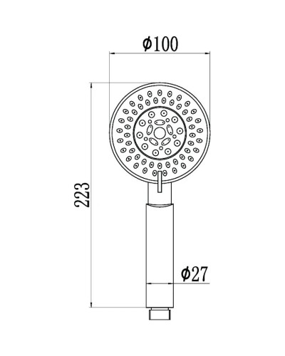 Душевая лейка 100 мм Savol S-OPA003
