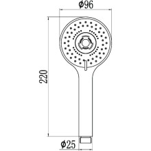 Душевая лейка 96 мм Savol S-OPA004