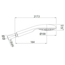 Душевая лейка 100 мм Bossini Syncronia B00802.030