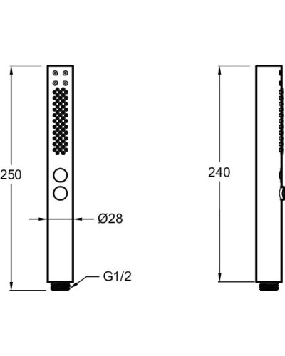 Душевая лейка Jacob Delafon Shift E21335-CP