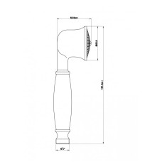 Ручной душ Cezares CZR-D1FC2-02-Bi
