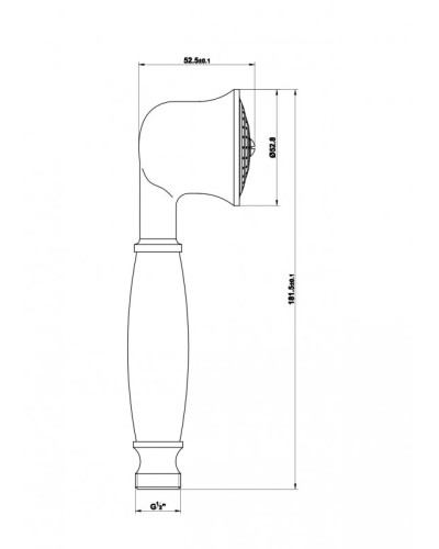 Ручной душ Cezares CZR-D1FC2-02-Bi