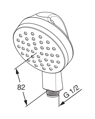 Душевая лейка 100 мм Oras Medipro Flex 242055