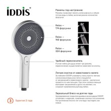 Душевая лейка 131 мм IDDIS SpaHome SPA3F0Ci18