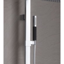 Ручной душ Jacob Delafon Shift Square E14788-CP Хром Черный