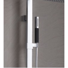 Ручной душ Jacob Delafon Shift Square E14788-CP Хром Черный