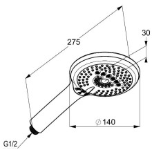 Ручной душ Kludi Freshline 6790005-00 Хром