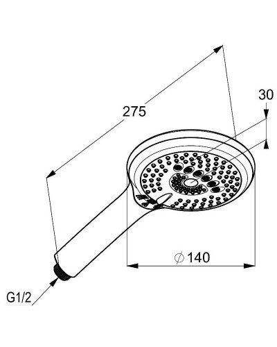 Ручной душ Kludi Freshline 6790005-00 Хром