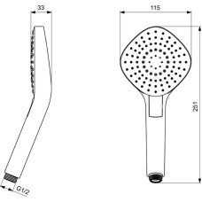 Ручной душ Ideal Standard Ideal Rain Evo Diamond L3 B2232AA Хром