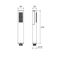 Ручной душ Ravak 954.00 X07P114 Хром