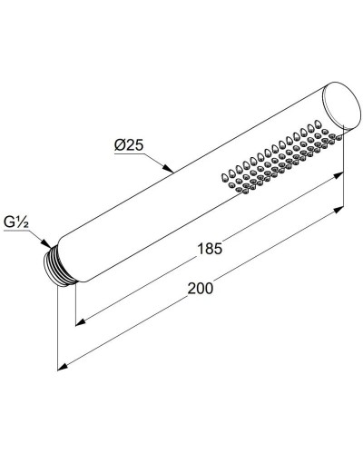 Душевая лейка Kludi Nova Fonte 1S 3912053-00