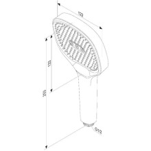 Душевая лейка 122 мм Damixa Merkur 940020000