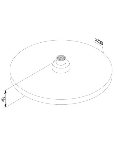 Верхний душ 236 мм Damixa Apollo 947050000