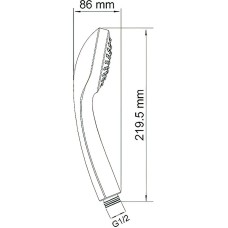 Ручной душ WasserKRAFT A001 Хром