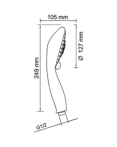 Ручной душ WasserKRAFT A003 Хром