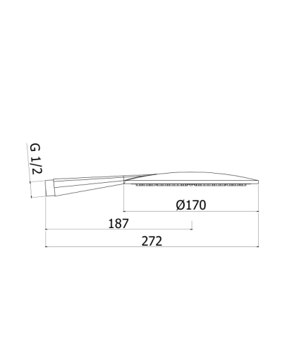 Ручной душ однорежимный ABC CEZARES CZR-P-D1F-01