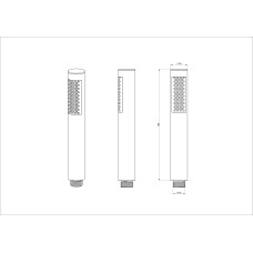 Лейка для душа WONZON & WOGHAND, Хром (WW-88SC04-CR)