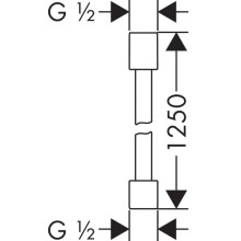 Душевой шланг 125 см Axor Starck 28282000