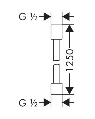 Душевой шланг 125 см Axor Starck 28282000