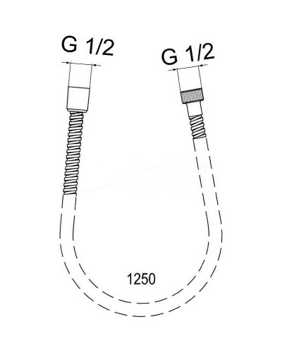 Душевой шланг Ideal Standard Ideal Rain A2403AA Хром