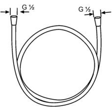Душевой шланг Kludi Logoflex 6105705-00 Хром