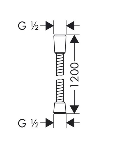 Душевой шланг Lemark LE8022S-Black Черный