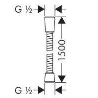 Душевой шланг Lemark LE8023S-Black Черный