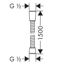 Душевой шланг Lemark LE8023S-Black Черный