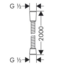 Душевой шланг Lemark LE8024S-Black Черный
