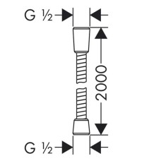 Душевой шланг Lemark LE8024S-Black Черный