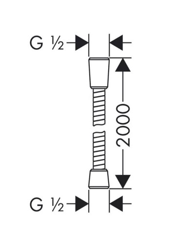 Душевой шланг Lemark LE8024S-Black Черный