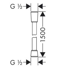 Душевой шланг Lemark LE8025P-Black Черный