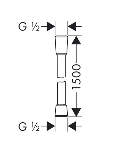 Душевой шланг Lemark LE8025P-Black Черный
